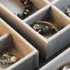 A95I-High-Capacity Large Storage Box Three Drawer Desktop Jewelry Bracelet Ring Oxidation Exquisite Grade
