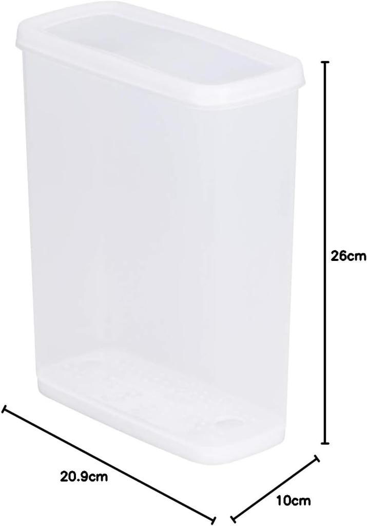 Inomata Chemical Storage Dry Goods Storage with 1 Desiccant Set of Made in 9196 (Inomata-k) Container, Container, 4.0cm, Natural, Pack, 2, Japan,