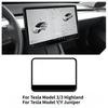 For Tesla Model 3 Highland 2024 Model Y Juniper 2025 Silicone Screen Frame Display Edge Protector Central Control Accessores