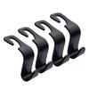 1-10Pcs Car Headrest Hooks Hanger for Bags Seat Back Organizer Holder Clips Auto Fastener Hooks Car Storage Interior Accessories