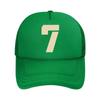 One Top Unisexs and Womens Same Style Number  Printed Spring and Summer Sunshade Net Hat Fashionable  Mesh Baseball Cap