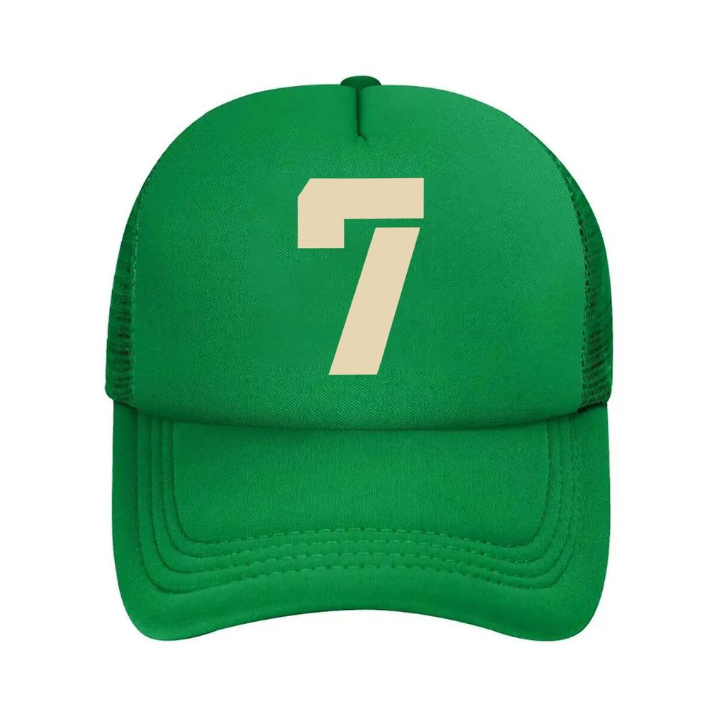 One Top Unisexs and Womens Same Style Number  Printed Spring and Summer Sunshade Net Hat Fashionable  Mesh Baseball Cap