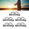 10PCS Column Fishing Ring Swivel 360 Degree Rotation Fishing Swivels  Saltwater Fishing