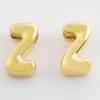 3/6pcs Real Gold Plated A-Z Stainless Steel Beads For Jewelry Making Supplies 2mm Hole Spacer/Loose Bead DIY Handmade Materials