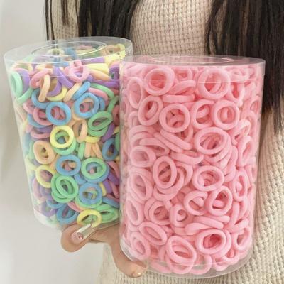 200 Stück Damen Mädchen Bunte Nylon Elastische Haargummis Pferdeschwanzhalter Klein Haargummi Gummibänder Scrunchie Haaraccessoires