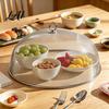 Portable Food Tent with Handle for Camping Stainless Steel Mesh Cover Handle Round Breathable Hot Dishes Protector Durable Guard And Fruit Platters