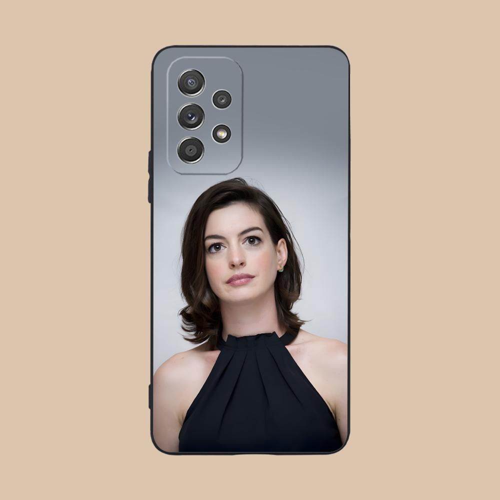 

Anne Hathaway Mobile Phone Case for Samsung Galaxy A56 55 54 53 52 51 36 35 34 23 16 15 5G Colorful Cover Pretty Luxury Cover Galaxy A51 5G