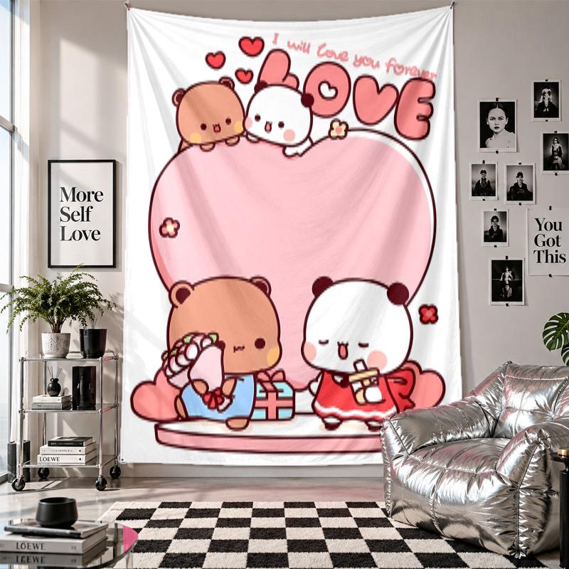 Wall TapestryBubu Brownie Art Hanging Cloth Decorative Background Cover for Room Decoration