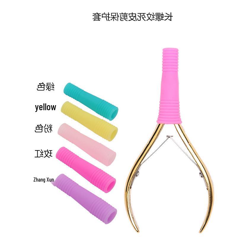 Japanese Style Silicone Cuticle Nippers with Protective Cap Short Thread