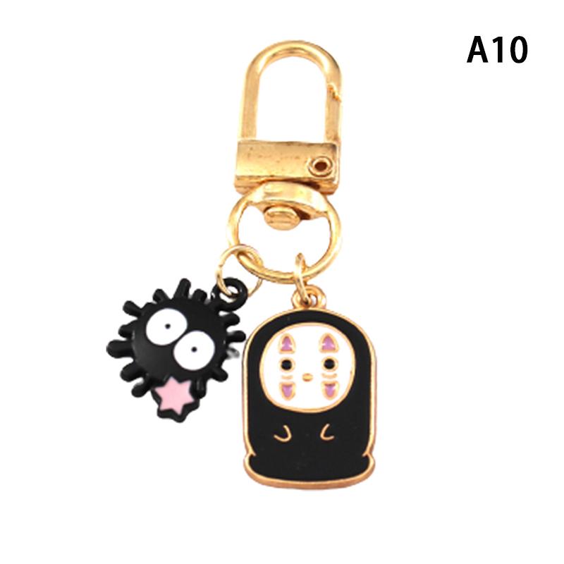 

Унесенные призраками мультфильм аниме фигурки креативный металлический брелок без лица человек милый брелок сумка подвеска амулеты автомобильный брелок аксессуары