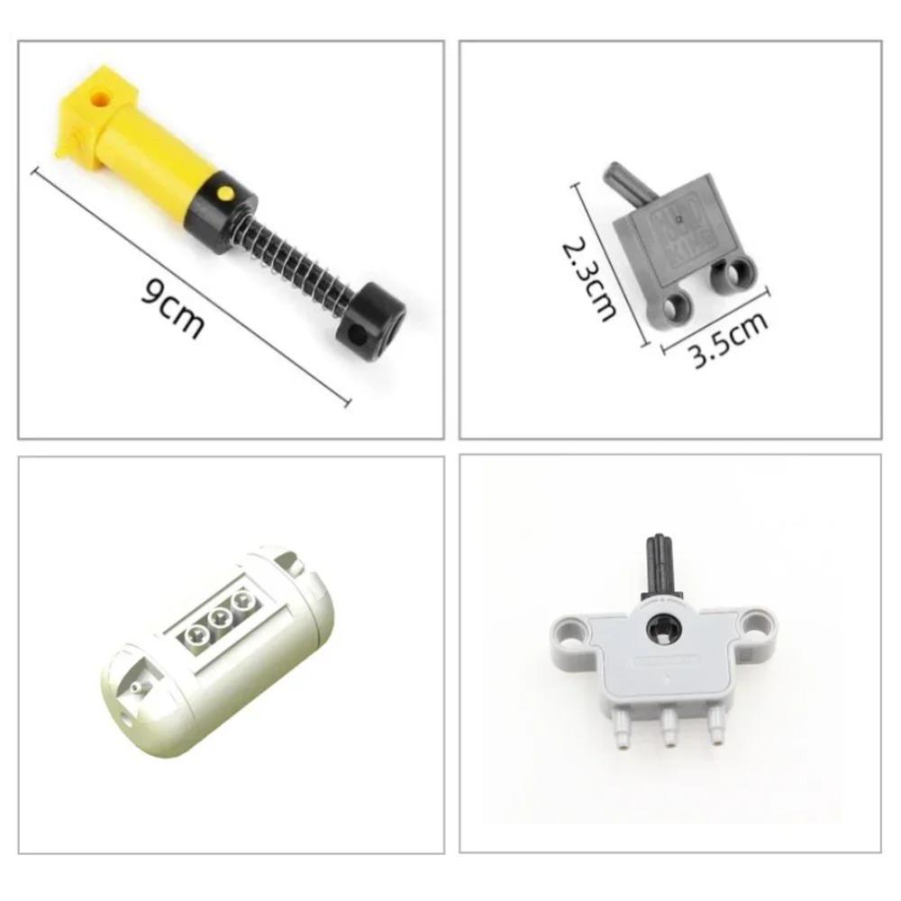 MOC Technical Hose Air Pump Tank Push Rod Putter Switch Piston Compatible With legoeds Pneumatic Parts 9641 42043 47225 61904