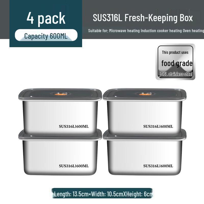 316 Stainless Steel Food Storage Container