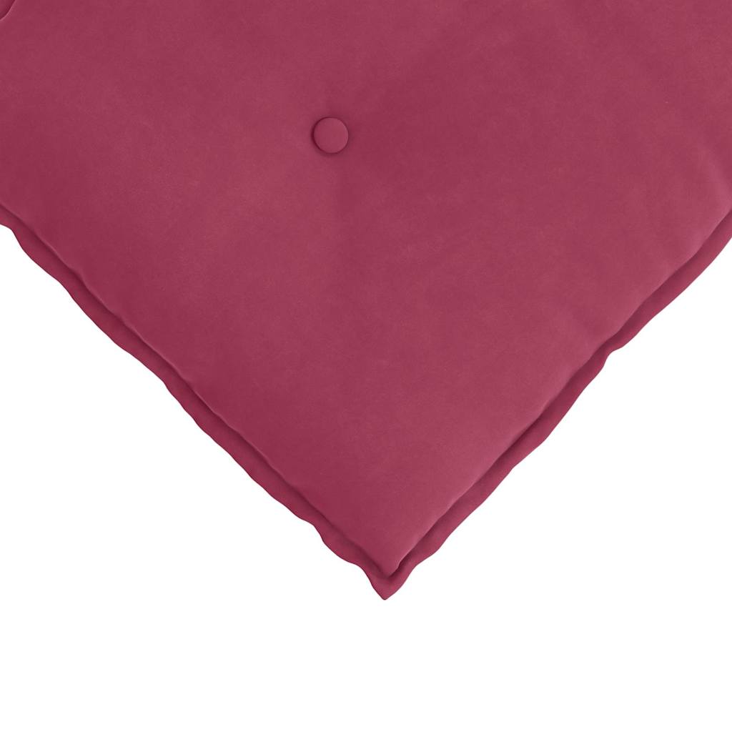 Back Cushion Burgundy 180 X 50 Cm Cord Fabric