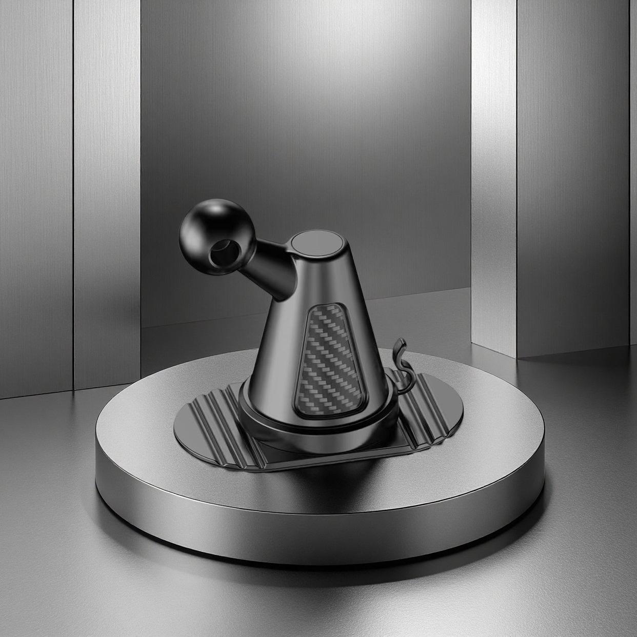 Universal Rotatable Car Dashboard Phone Holder - 17mm Adhesive Base