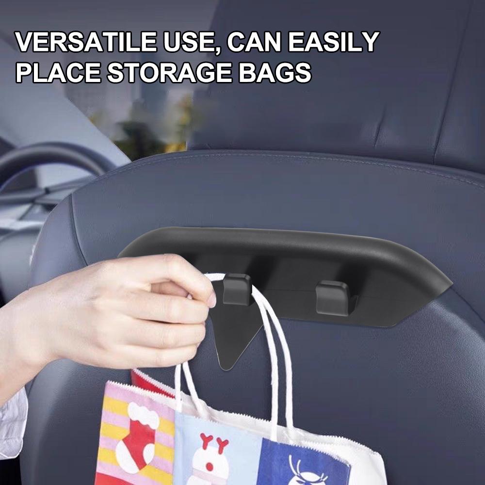 Suitable for Tesla Model Y Model 3 Rear Car Mount Multi-Purpose Cars Seat Back Hook Handbag Backpack Grocery Bag Storage Holder