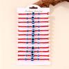 Blue Evil Eye Red String Bracelet Set - Handmade Woven Design