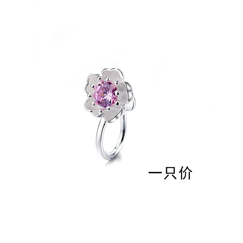 

Розовые бриллиантовые серьги-клипсы с цветком вишни, женские маленькие, супер сказочные серьги-клипсы с цветком персика, без отверстий для ушей, фиолетовые серьги-клипсы с цирконием Copper (silver)