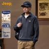 Men's Half-Zip Stand Collar Wool Sweater