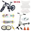 Mini Finger Bike, Skateboard, Scooter & Pants Toy Set