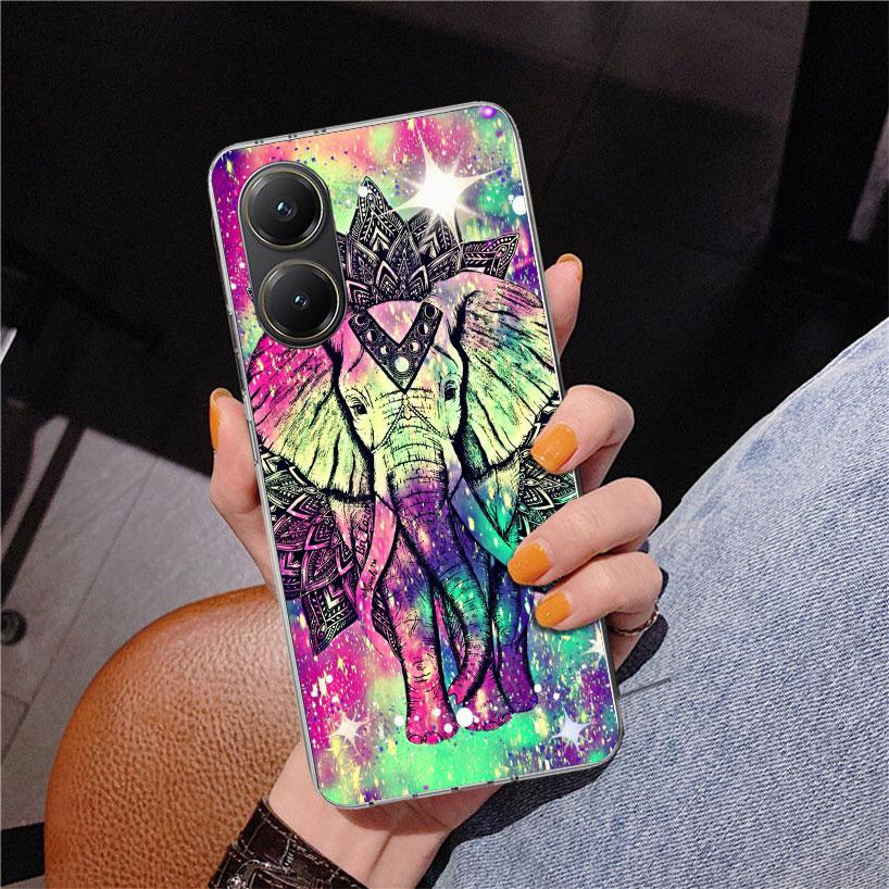 

Elephant Mandala Aztec Phnoe Case for Xiaomi Poco X5 X6 X7 Pro X4 Gt F7 Ultra M8 M7 Redmi 15C 15 13C 13 12C 12 Unique Cover Coqu Redmi 15C 4G