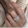 Geometric Handmade Irregular Flower Open Rings For Women Fashion New Jewelry Gift Party Daily Wholesale Anillos