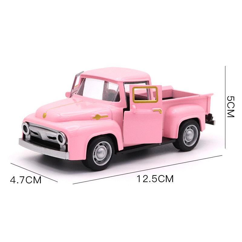 1:32 Maßstab Klassische Pickups LKW Automodell Legierung Rückzug Diecast & Spielzeug Fahrzeug für Jungen Kinder Weihnachten Sammlung Spielzeugauto