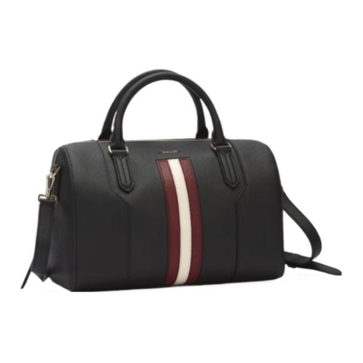 Bally Reißverschluss Leder Tote Bag Einkaufstasche Handtasche Damen Tote Schwarz 6238351