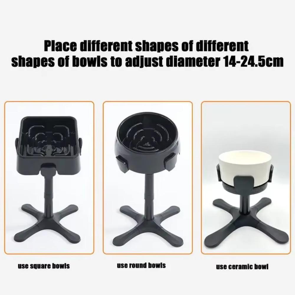 Removable Dog Food Bowl Stand Adjustable Height Angle Pet Bowl Lifting Rack Water