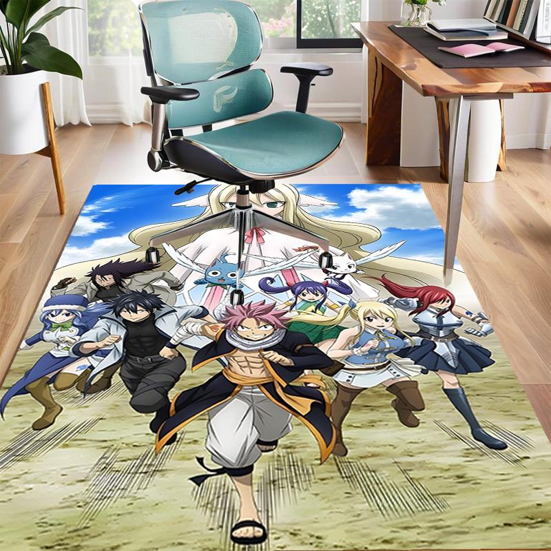 1pc Fairy Tail2 Design Area Rug - Non-Slip, Soft & Cozy Floor Mat for Living Room, Bedroom, Office - Indoor/Outdoor Decorative Carpet