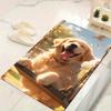 1pc Happy Puppy Pattern Area Rug, Anti Slip Non Shedding Stain Resistant Carpet
