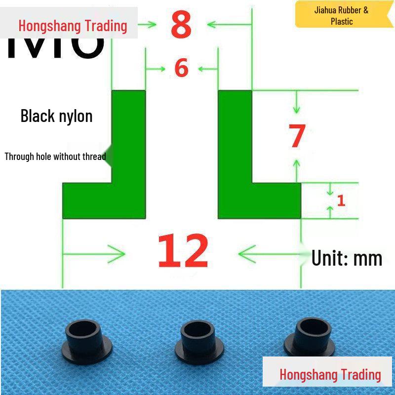 Step T-Shaped Nylon Insulating Bushing Washer, M3-M35 Thread Protection Spacer