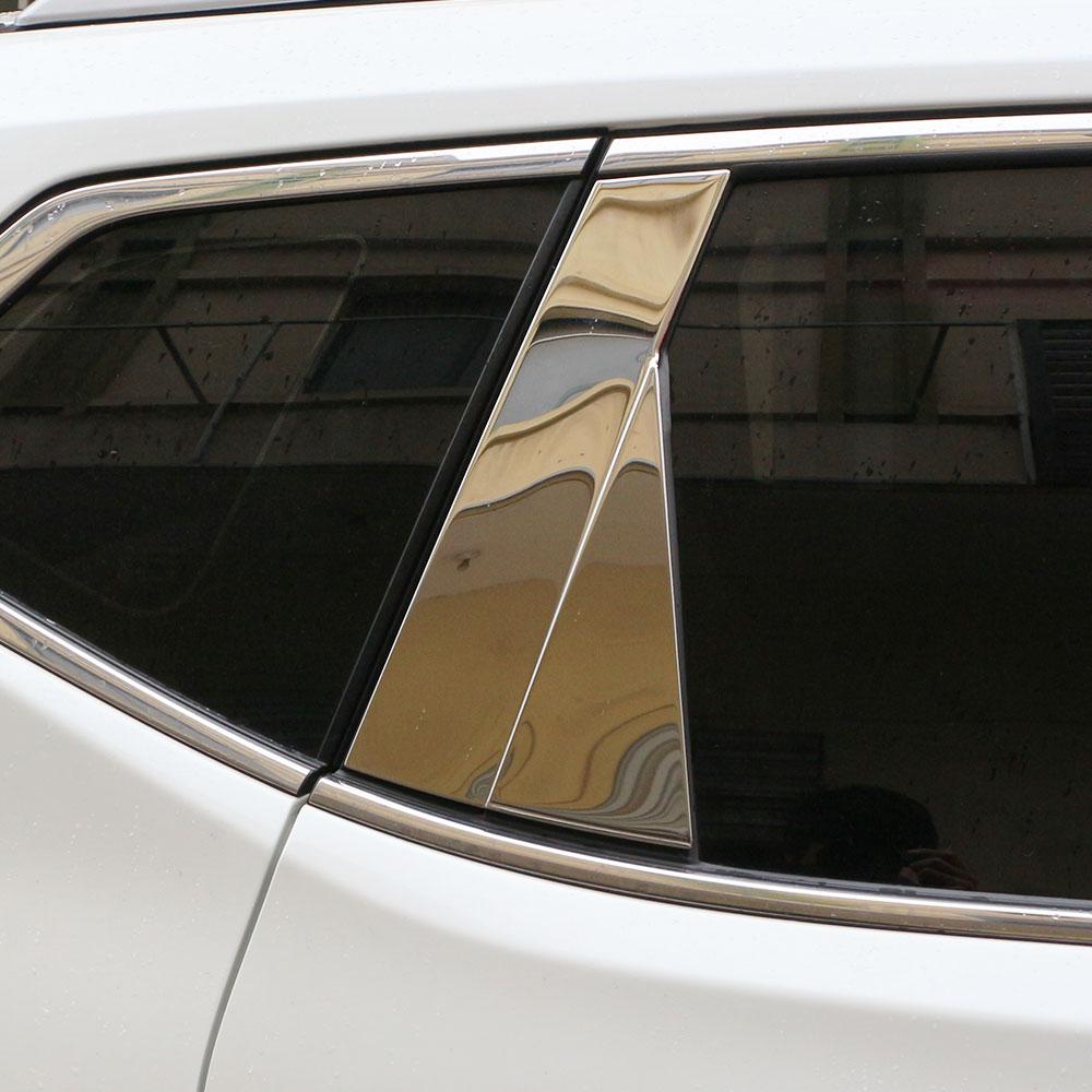 Autozubehör für Nissan Rogue X-Trail XTrail T32 2014-2025 Edelstahl Türfenster Säulenverkleidung Zierleiste Aufkleber