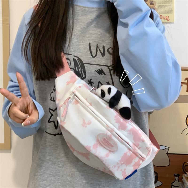 Tie-Dye Breast Bag Women S Summer Shoulder Bag Versatile Women S Cycling Sports Summer Fanny Pack Trendy Bag single pack