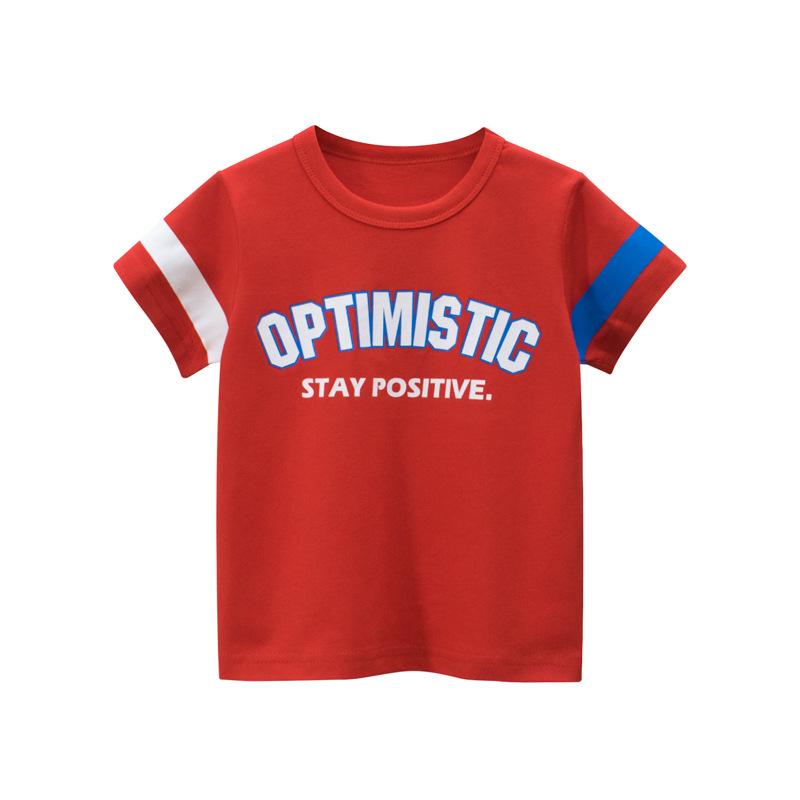 27Kids Children s Summer Korean Style Short-Sleeved T-Shirt for Boys 120cm