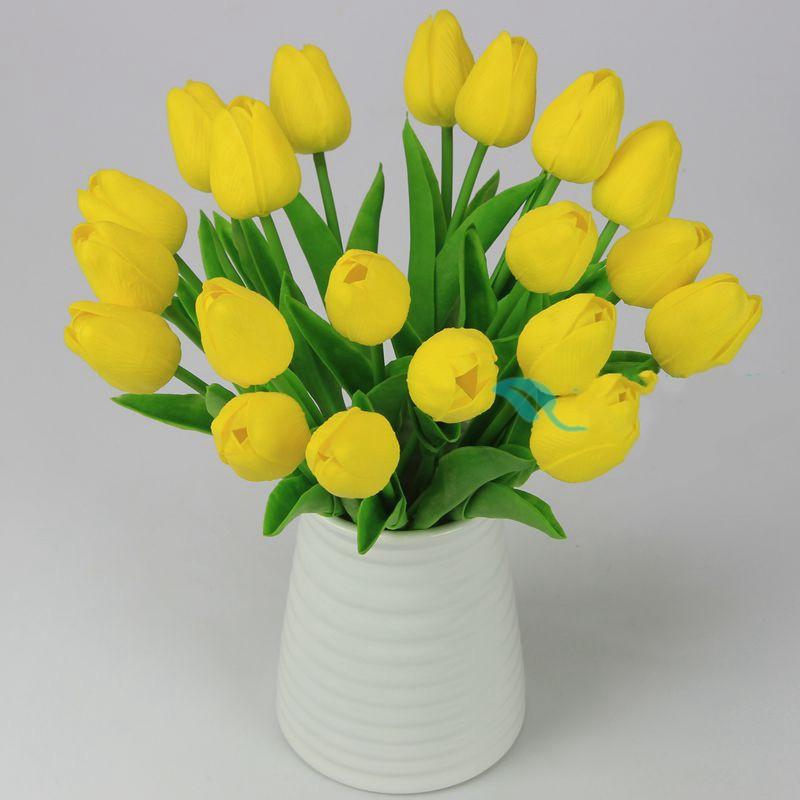 1pcs New Handmade Tulip Wedding Bouquet Brooch Bridal Bridesmaids Flowers Home Decor