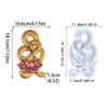 DIY Semi Three-Dimensional Lotus Snake Silicone Mold for Wall Decoration Handmade DIY Room Tabletop Epoxy Resin Mould