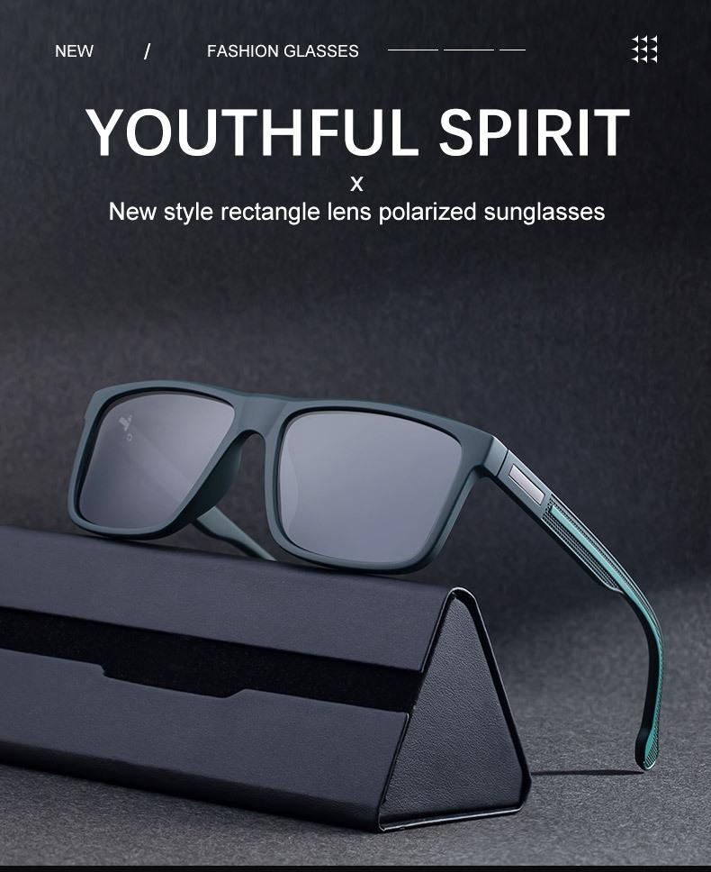 KAJILA Fashion 2025 Square Polarized Sunglasses for Men - Versatile Outdoor UV Protection