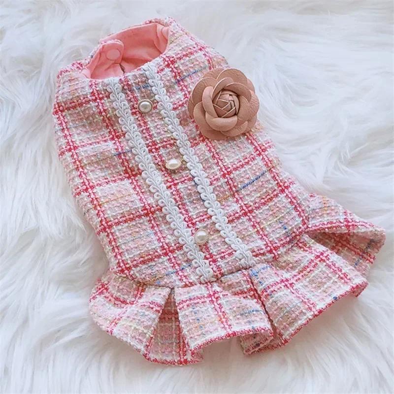 Pet Dog Dress Winter Cat Clothing Small Dog Costume Chihuahua Puppy Yorkshire Poodle Bichon Pomeranian Schnauzer Dog Clothes