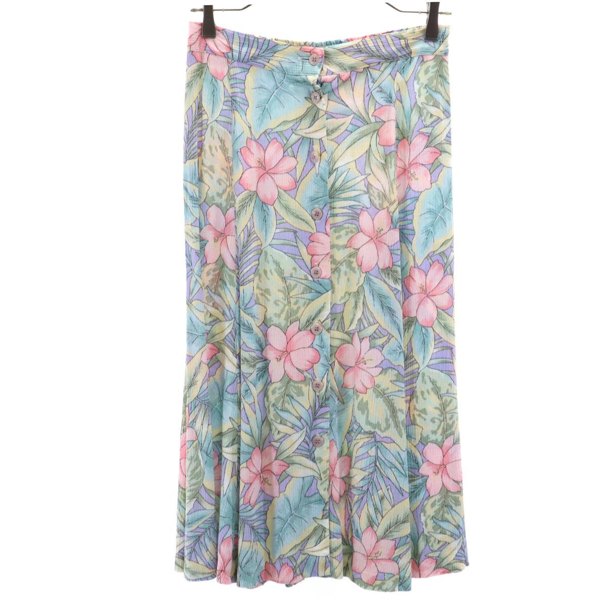 

ALFRED DUNNER 90-е Сделано в США Старая Цветочная Длинная юбка 6 Мульти Женская Б/у