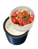 Asvel Lantas Cafe Donburi Lunch Insulated Lunch A3200 Jar, 500ml, Navy, HLB-CD500