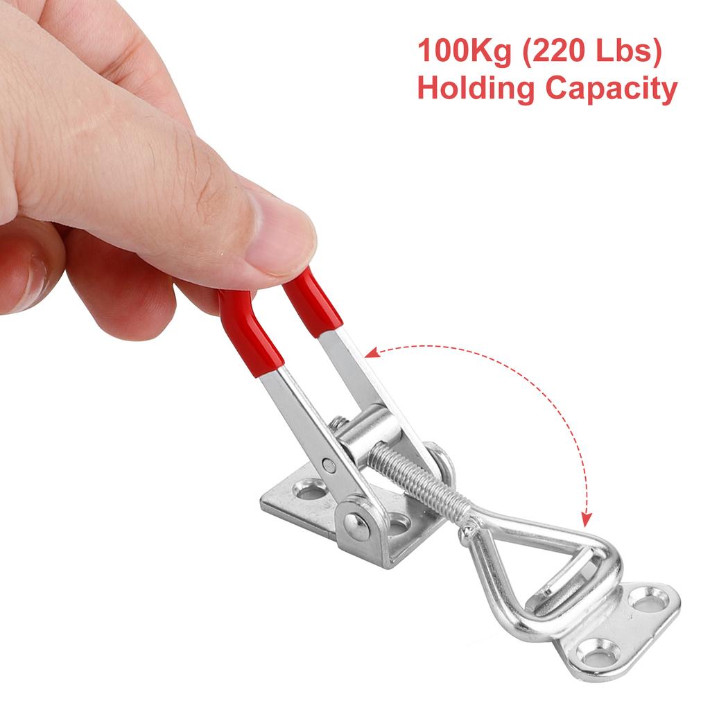 1PCS GH 4001 Quick Clamp Toggle Latch Silver