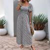 Women's Summer Jumpsuit Slim Elastic Print Jumpsuit Pants