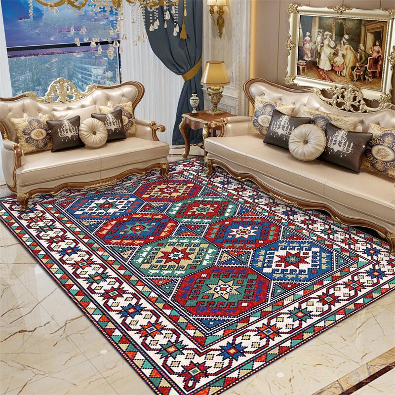 Artistic Retro Carpet for Home Bedroom Living Room Sofa Coffee Table Mat