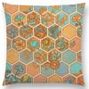 New Colorful Geometric Patterns Moroccan Lattice Mosaic Hexagon Stars Hearts Flowers Pretty Car Cushion Cover Sofa Throw Pillow