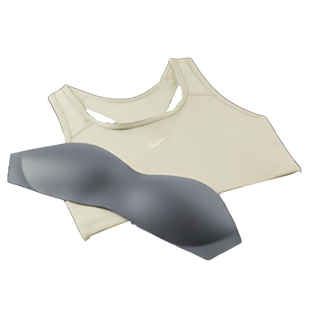 Nike Swoosh Medium Support One-Piece Padded Solid Logo Sports Bra Women Underwear Light-Olive-Green BV3637-371