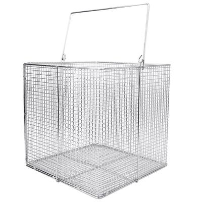 Instrumentsteriliseringskorg i rostfritt stål Låda Laboratorieförbrukningsmaterial med Handtag Fyrkantig 200x200x200mm