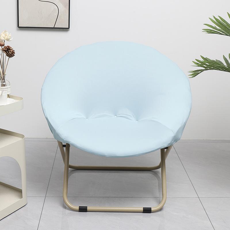 NEW Solid Color Saucer Chair Cover Spandex Protector Round Recliner Slipcover Polyester Removable Washable Moon Chair Cover