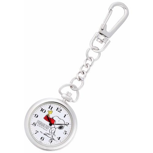 Citizen Q&Q Pocket Watch Snoopy Waterproof Clip P004-204 Women's White