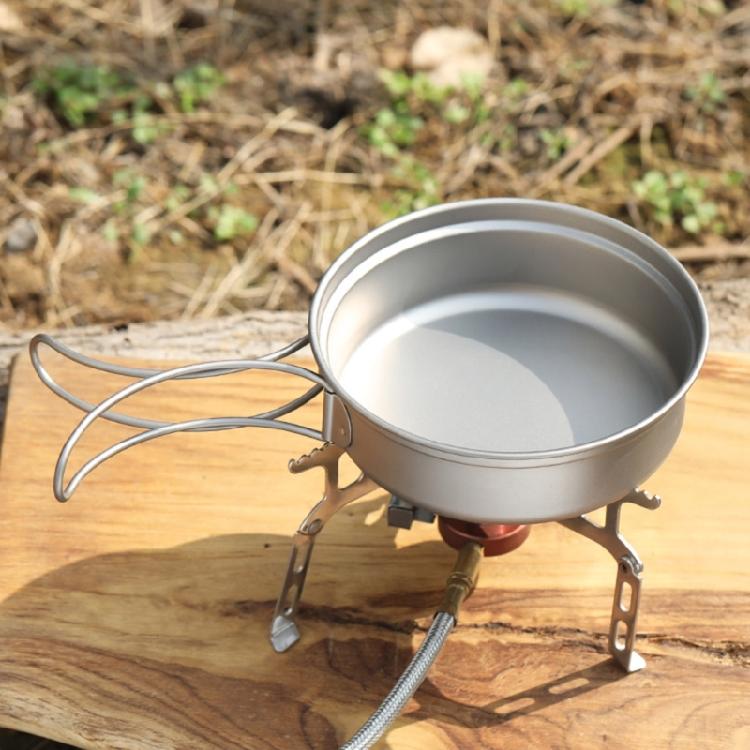 Heavy Type Camping Dish Outdoor Dinnerware Folding Handle Picnics Plate Dish for Backpackers Campers