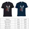 Quality Comic Venom Spider-man Men Cotton Short Sleeve Crew Neck T-shirt**